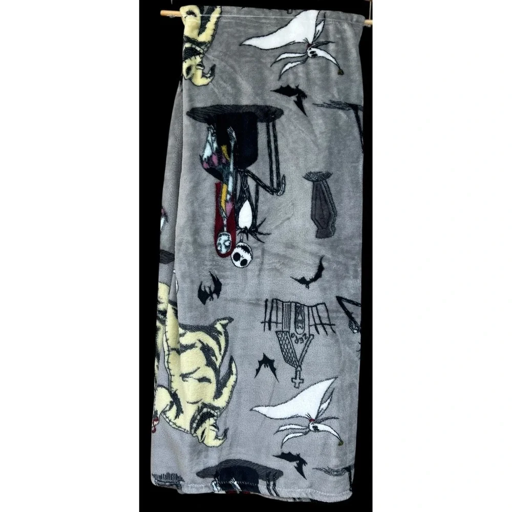 Disney Nightmare Before Christmas Oogie Boggie Jack Halloween Throw Blanket NWT